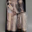 Hair Dryer Brush,Blow Dryer Brush with Attachments,110000 RPM Curly Twist 6 in One Air Style, Professional Ionic Hair Styling Tool, Left & Right Air Curler, Volumizer (Rose Gold)