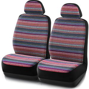 West Coast Auto Baja Blanket Bucket Seat Covers, Front Automotive Protection,Universal Fits for Cars, Trucks, Van, SUV - Airbag Compatible (4PCS Pink)