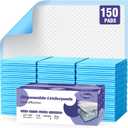 Medline Disposable Chucks Pads, 23 x 36 inches (Pack of 150), UltraLight Absorbency Pee Pads for Surface Protection, Disposable Diaper Changing Pads for Baby, Puppy Pads for Dog Potty Training