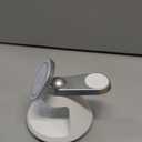 3 in 1 Charging Station for Apple MagSafe Charger Compat, 15W Magnetic Wireless Charger Stand, 360 Rotating Dock, Wireless Charging Station for iPhone 17 16 15 14 13 12 Series for iWatch for AirPods (White)