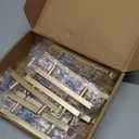 Ravinte 32 Pack 6 Inch Cabinet Pulls Matte Black Stainless Steel Kitchen Cupboard Handles Cabinet Handles 3.75” Hole Center