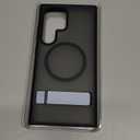 SPIDERCASE Magnetic for Samsung Galaxy S24 Ultra Case, [3 Stand Ways][ Military Grade Drop Protection] with Invisible Stand Shockproof Slim Case for S24 Ultra 5G,Black