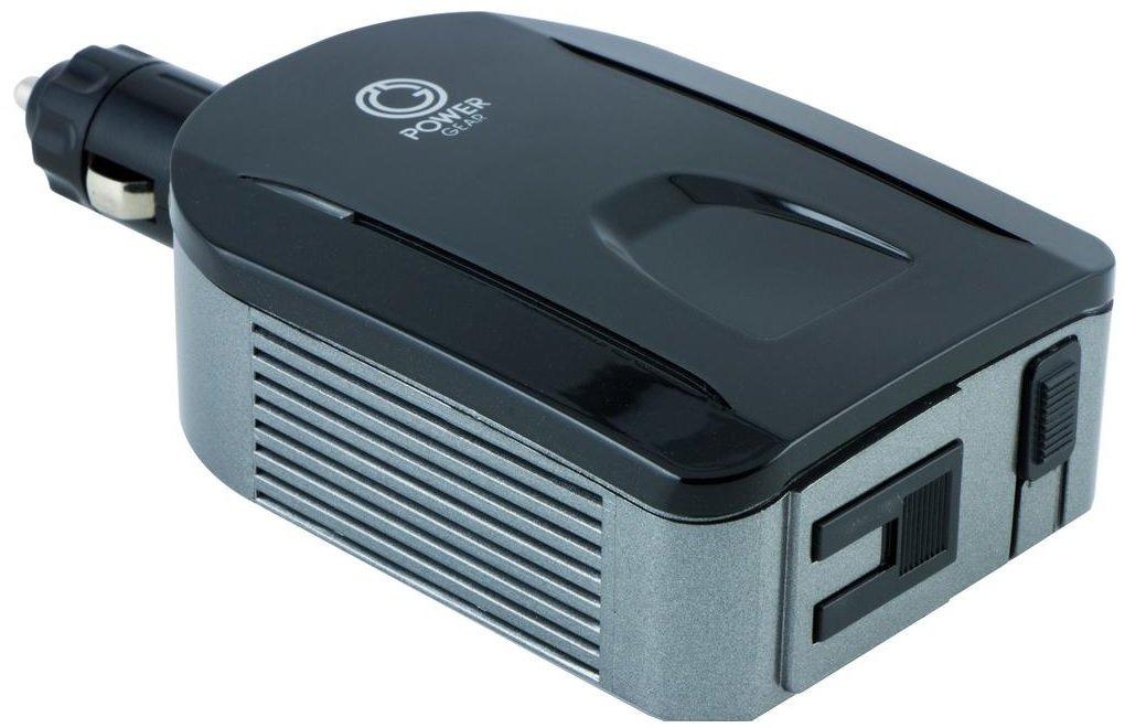 Power Gear Portable Inverter, 1-USB, 1-Outlet, 100W, Black, 34472