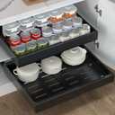 2 Pack Pull Out Cabinet Organizer, No Screw Adjustable Cabinet Drawers, Expandable(12.6"-20.47") Slide Out Drawers for Kitchen Cabinets, Cabinet Roll Out Shelves in Pantry or Bathroom, 16.54" Deep