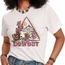 Flafens Graphic Tees T Shirts for Women - Cute Womens T-Shirts Cotton Tshirts Tops Teens Girls (White, M)