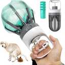 Pooper Scooper for Dogs, No Warm Poo in Hand Portable 2 in 1 Dog Waste Pick-up Claw, 6.2'' Palm Wide Dog Poo Later Disposal Container for Small Medium Large Dogs with 75PCS Bag Attachment