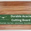Durable Non Toxic Acacia Wood Cutting Board  Premium Large & Reversible Cutting Boards for Kitchen - Mess-Free Cooking with Juice Groove
