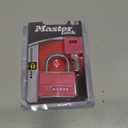 Master Lock Pink Covered Aluminum Keyed Padlock with Steel Shackle, Lock for Gym or School Locker with 1-9/16 Inch Lock Body, 146D