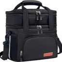 JOINGO Tactical Lunch Box for Men & Women Expandable 16L Double Deck Insulated Cooler Bag for Work, Construction & 12-Hour Shifts Heavy Duty Leakproof Large Meal Prep Tote with Shoulder Strap