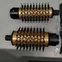 4 in 1 Rotating Hair Dryer Brush Spinning with Detachable Brush (2" & 1.5"), Negative Ionic Brush Blow Dryer 100-120V,3 Heats and 2 Speeds Rotating Hot Air Brush for Curling, Straight, Drying