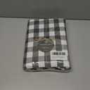 Gingham Buffalo Check 60"x84" Tablecloth 100% Cotton Washable Rustic Rectangle Table Cover Decorative for Gifts, Dining, BBQ, Buffet Parties & Camping - Grey