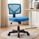OLIXIS Armless Home Office Chair, Ergonomic Small Desk Chair, 1 Pack