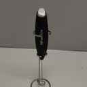 PowerLix Powerful Handheld Milk Frother With Stand Battery Operated Foam Maker Frother Wand For Coffee (A Black) (A Black)