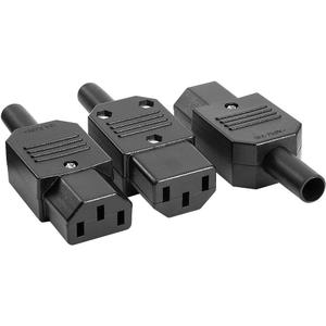 uxcell 3Pcs AC250V 10A IEC320 C13 Female 3 Terminals Power Adapter Connector