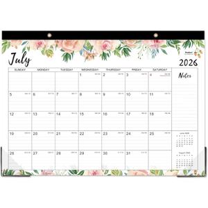 2026-2027 Desk Calendar - Jul 2026 - Dec 2027, 18 Months Large Monthly Desk Calendar, 17" x 12", Desk Pad, Large Ruled Blocks, to-do List & Notes, Best Desk/Wall Calendar for Planning or Organizing