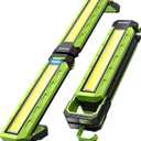 Work Light - 5200mAH Foldable Magnetic Under Hood Working Light with Hooks, Portable Magnetic Rechargeable Cordless 3300LM Job Site Lighting for Mechanic/Car Repairing/Garage (Green)