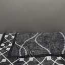 Area Rugs 6x9 Washable Rug, Non-Slip Rugs for Living Room, Low Pile Bordered Rugs Alfombras, Large Print Rubber Backing Indoor Carpet for Home Decor Bedroom Nursery Dining Room, Dark Grey