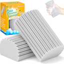 YFUIF 2-Pack Damp Clean Duster Sponge, Magic Sponge Eraser Baseboard Cleaner Tool, Dusters for Cleaning Blinds, Glass, Vents, Railings, Mirrors,Window Track Grooves and Faucets (Gray)