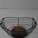 Vintage Iron Wire Fruit Basket Multi Purpose Snack Storage for Fruits Cosmetics and Sundries Compact Design for Desks and Vanities Versatile Organizing