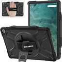 BRAECNstock for Amazon Fire Max 11 Tablet Case (13th Generation, 2023 Release) 11'' Protective Case with [Rotating Hand Strap] & Stand, Pen Holder, Compatible with Type Cover Keyboard, Black