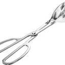 Kitchen Tongs for Cooking for Buffet Party Catering - Stainless Steel Salad Tongs for Food Bread Cake Bake Dessert, 10-Inch Serving Tongs for Grill, Steak, Barbecue, Scissor Design (1 Pack)