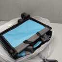 Hikemoon 34'' Extra Long Collapsible Wagons Carts Foldable, 360LBS Heavy Duty Folding Beach Wagon Cart with Wheels, Portable Utility Outdoor Wagon for Grocery, Shopping, Garden, Sports, Turquoise