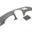ALMULOO Dash Board Cover Compatible with 2004-2010 Toyota Sienna ABS Plastic Painted Gray Dashboard Cover