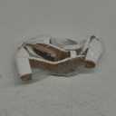 Chunky Heels for Women Wedding: Silver 8 Comfortable Ladies Bow Heel Sandals for Prom Party - Bridal Dressy Walking Shoes (9, White)