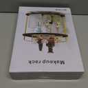 2-Tier Bathroom Counter Organizer, Corner Bathroom Organizer Countertop, Black Vanity Tray Counter Corner Shelf, Corner Organizer for Skincare Makeup Kitchen Storage, 8.2''L x 8.2''W x 11.2''H