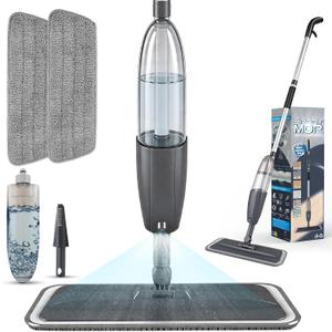 Spray Mop for Floor Cleaning with 360 Rotation - Multi-Surface Floor Cleaner for Wet/Dry Mopping Lightweight Handle for Kitchen Bathroom Hardwood&Tile Floors