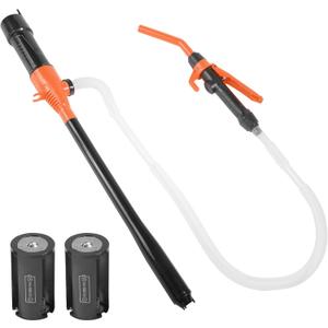 SCUARI Fuel Transfer Pump,Gas Siphon,Portable Power Battery Pumps,2.4 GPM Electric Battery Powered Water Pumps with Adjustable Flow Control,Used for Transporting Gases,Light Oils,Kerosene,Diesel