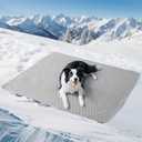 Soulbond Cooling Mat for Large Dogs - 50"x60" Washable Cooling Pad for Dogs & Cats, QMAX>0.3, Anti-Slip Bottom, Portable Summer Cool Pet Bed Pad for Outdoor/Indoor/Cars/Travel Use,