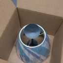 Aspen Creative 32172A Transitional Hardback Empire Shape Spider Construction Lamp Shade in Blue & Green with Beach Theme, 9" wide (5" x 9" x 7")