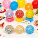 LANGXUN 6pcs Candy Land 2025 Xmas Birthday Party Wedding Suppiles Decoration, Hanging Candy Cane Christmas Tree Dcor, Christmas Decorative Hanging Ornaments Crafts (Rainbow Balls)