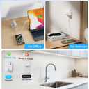 5 in 1 Retractable Wall Charger,65W Retractable Phone Charger Wall Plug with 3 USB Ports, 3.9FT PD USB C Chargers Block Fast Charging for iPhone 17/16/15,MacBook Pro,Galaxy 25 24 23,Pixel