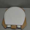 BEMIS 500EC 390 Toilet Seat with Easy Clean & Change Hinges, 1 Pack Round, Cotton White