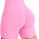 YEOREO SoftHue Women's Biker Shorts 3.6" Workout Gym Shorts High Waist Tummy Control Hidden Scrunch Running Yoga, Medium