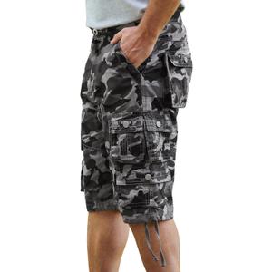 YGREYG Mens Cargo Shorts Long Capri Below The Knee Shorts 3/4 Relaxed Fit Long Shorts with Pockets, Size 38