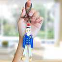 Jueqiba Bag Charm-Purse Charms for Handbags-Bag Keychain for Women (Jiqi-blue)