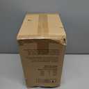 Bricosmocon Modern Floor Lamp for Living Room, Black, with 3 Color Temperatures LED Bulb, Industrial Design, 63.2 in H, White Glass Shade, E26 9W A19 LED Bulb Included, White