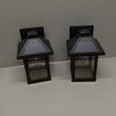 CYHKEE 2 Pack Solar Wall Lanterns Outdoor with 3 Modes, Dusk to Dawn Motion Sensor LED Sconce Lights IP65 Waterproof, Exterior Front Porch Security Lamps Wall Mount Patio Fence Garage Decorative