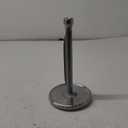 VEHHE Paper Towel Holder Countertop, Black Paper Towel Holder with Spring Activated Arm and Damping Effect, Simply Tear Paper Towel Stand for Bathroom and Kitchen (Silversmith)