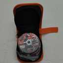 SI FANG 25Pcs 3 inch Cut Off Wheels with 1/4 in Mounting Mandrel Kit for Die Grinder, 3/8" Arbor Cutting Wheel with Pouch for Metal & Stainless Steel Rotary Tool Drill Attachment Cutter Discs