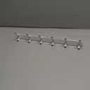 Optish Over The Door Hooks, Door Hanger Hooks for Hanging, Over The Doors Towel Racks for Bathroom with 12 Coat Hook, Coat Rack Bathroom Accessories（1 Pack, White）