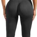 MOOSLOVER Women Strappy Backless One Piece Jumpsuits Tummy Control Padded Workout Rompers (Medium, #1 Black)