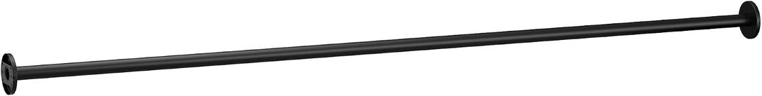 Moen Matte Black 60" Straight Fixed Shower Rod, SF2143BL