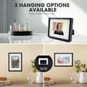 OUZUGIE 8X10 Picture Frame,Display Poster 5X7 With Mat or 8X10 Without Mat,Black Aluminum Poster Frames with Premium Acrylic,Photo Frames with Strong Corner Design for Gallery Wall and Tabletop