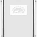 Hakuna Pets Deluxe Aluminum Pet, Cat and Dog Door with 2-Way Locking Panel for Screens, Doors and Walls up to 2.8" Thick, Large, White