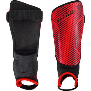 Vizari Matera Soccer Shin Guards | Lightweight PP Shell | Foam Padded Backing | Youth Soccer Shin Guards | Soccer Equipment (Small, Red / Black) Vizari Matera Soccer Shin Guards | Lightweight PP Shell | Foam Padded Backing | Youth Soccer Shin Guards | Soccer Equipment (Small, Red / Black)