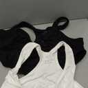 Women's Zip Front Sports Bra Wireless Post-Surgery Bra Active Yoga Sports Bras XL